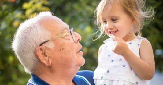 grandfather and granddaughter