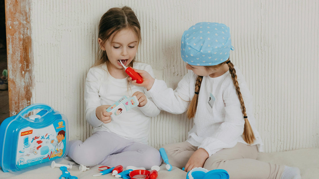 kids playing dentist