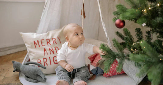 baby at christmas