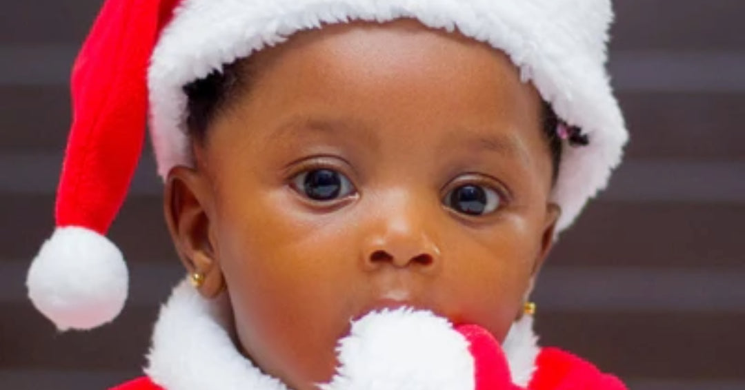 baby in santa hat