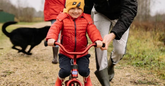 child riding bike