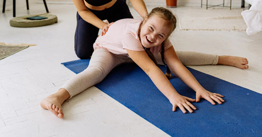 child doing yoga