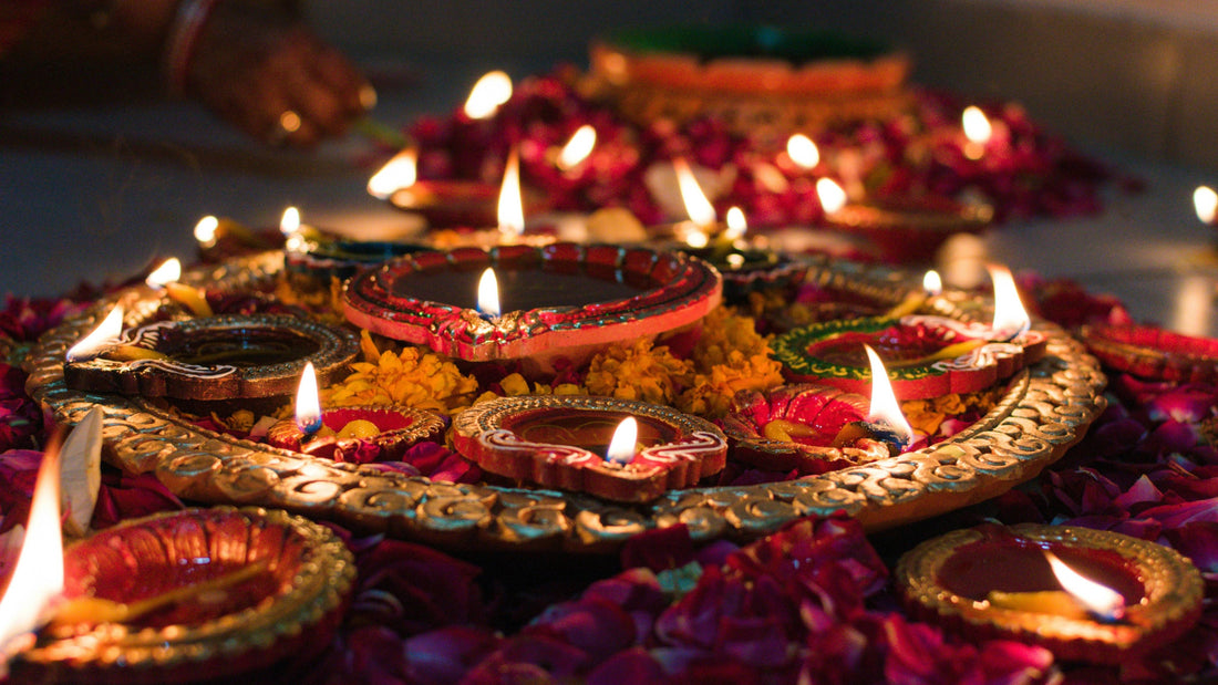 diwali candle set