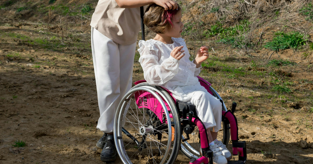 child in wheelchair