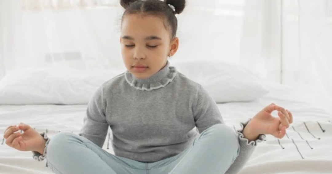 child doing yoga