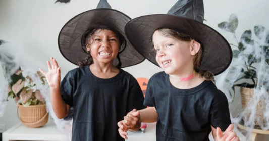 kids in halloween costumes