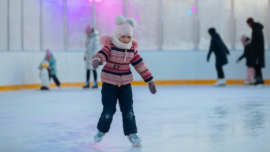 child ice skating