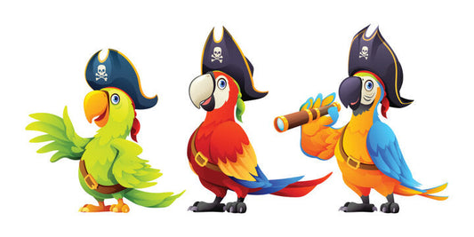 parrot pirates clipart