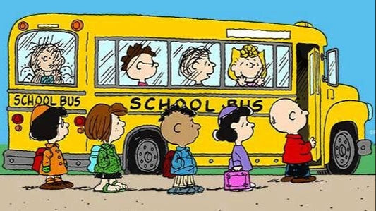 peanuts gang school bus