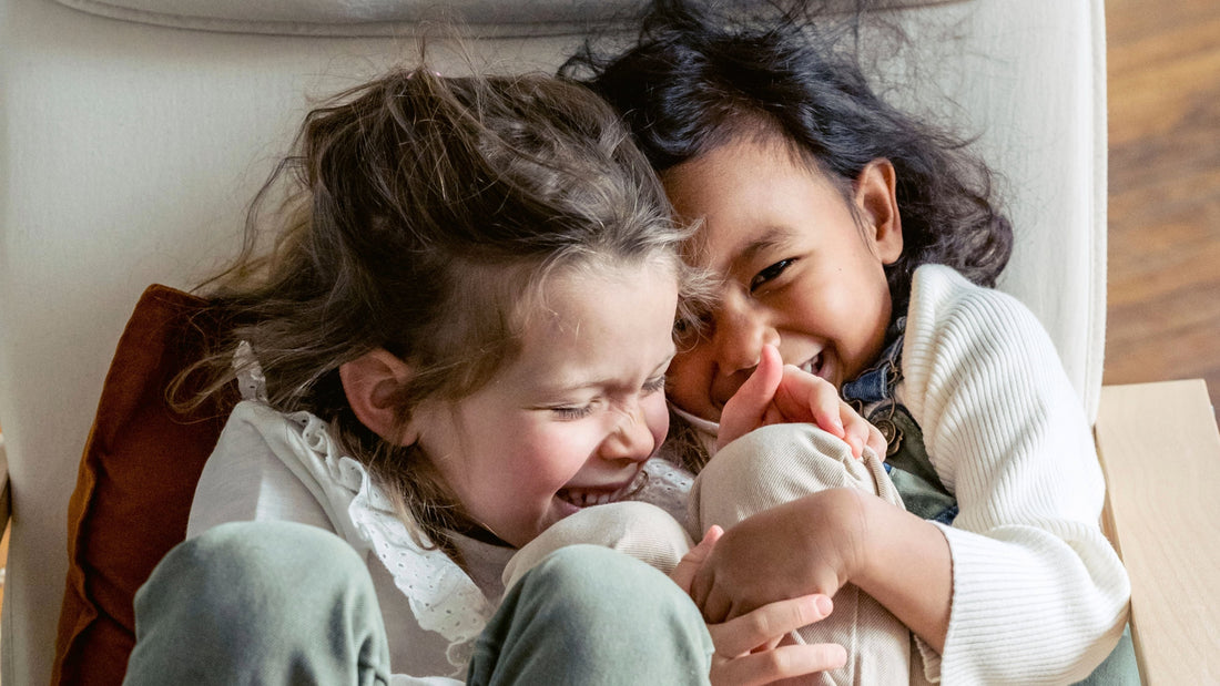 kids giggling